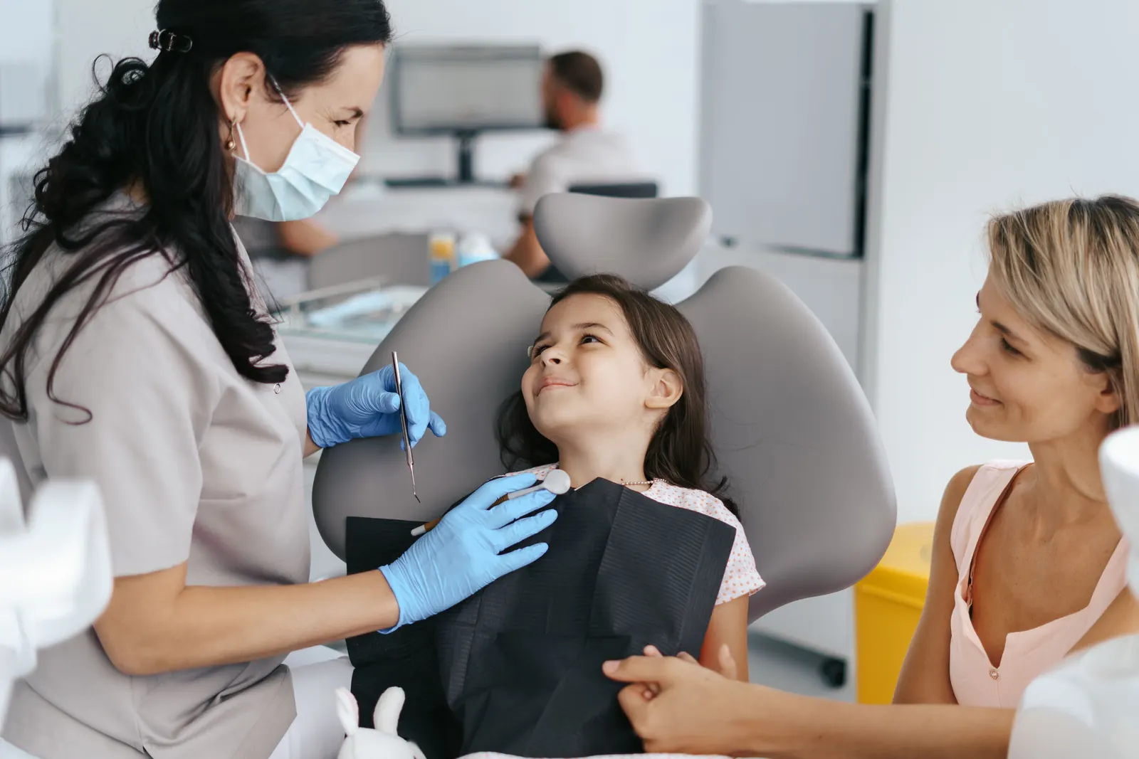 Child at a dental visit