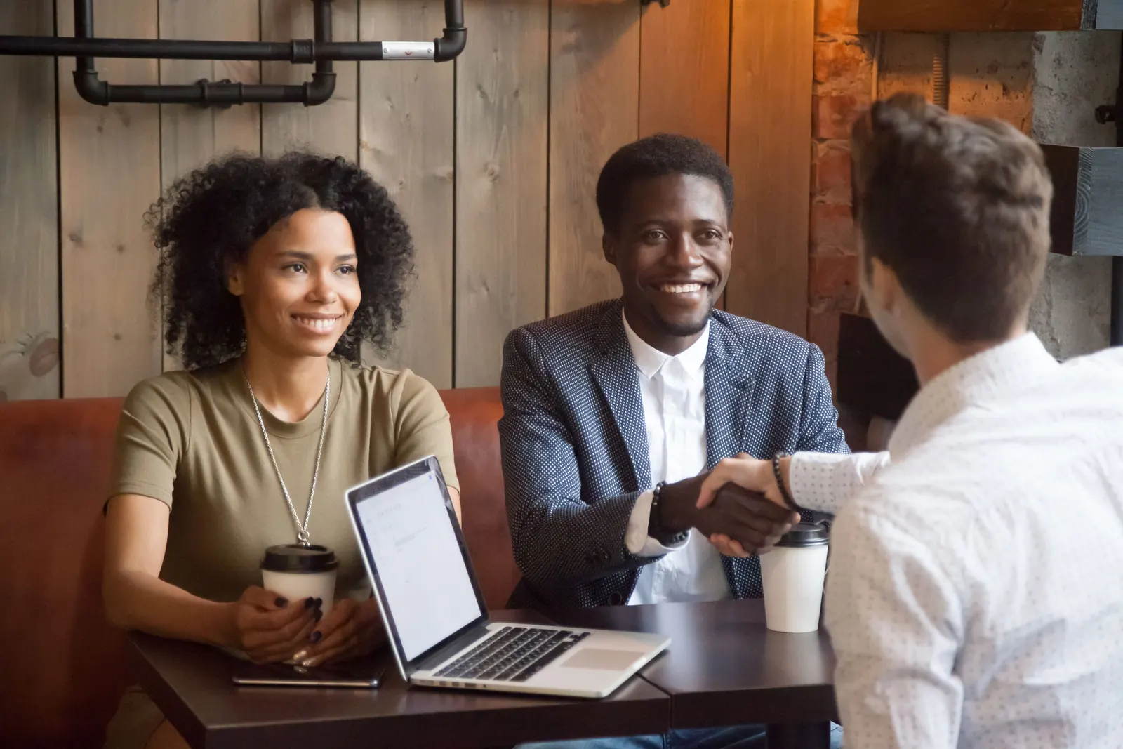 Couple meeting with an advisor