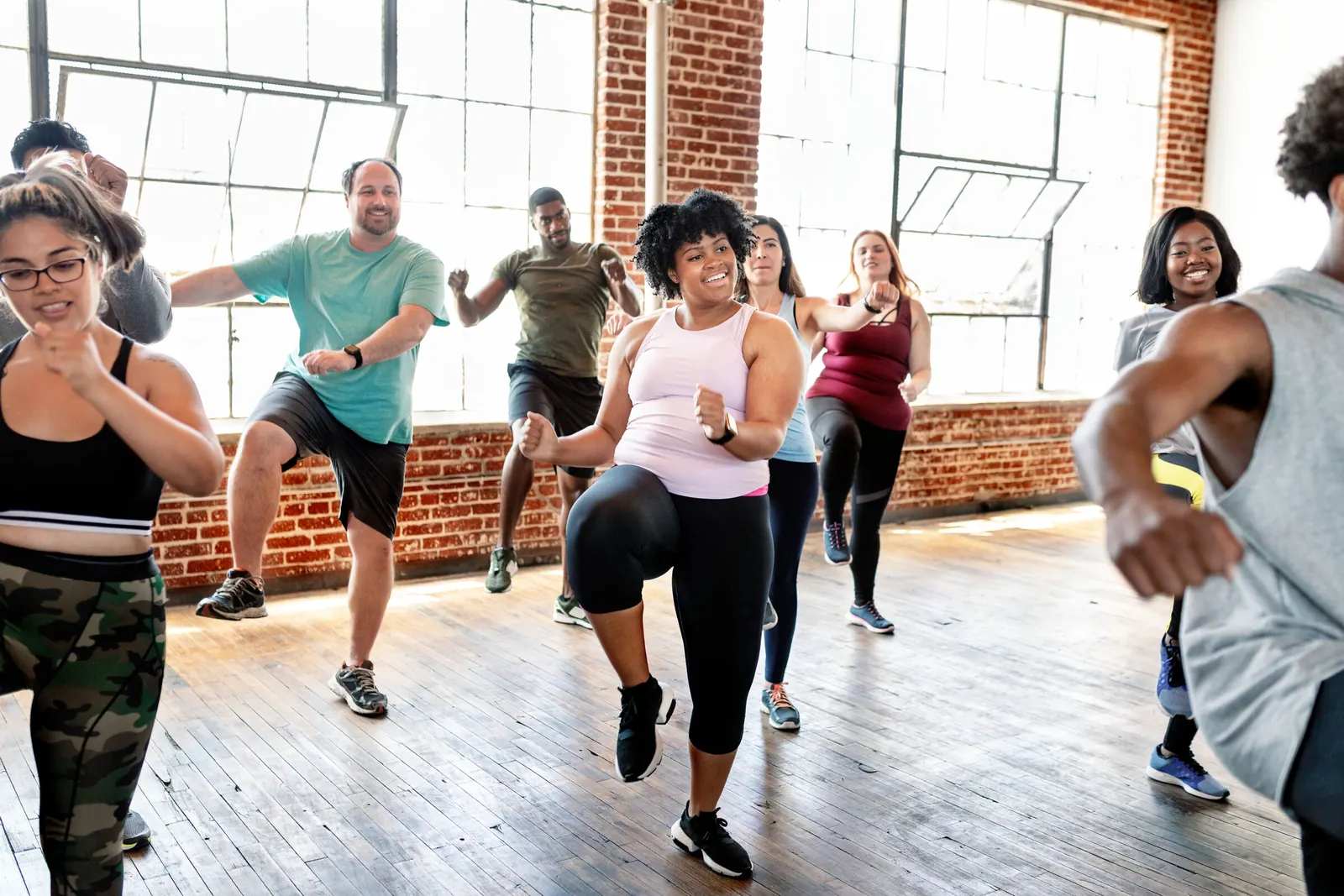 Dance fitness class