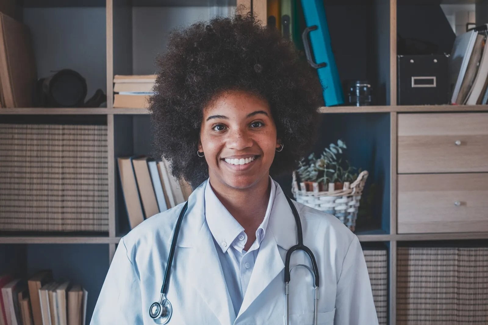 Doctor in her clinic