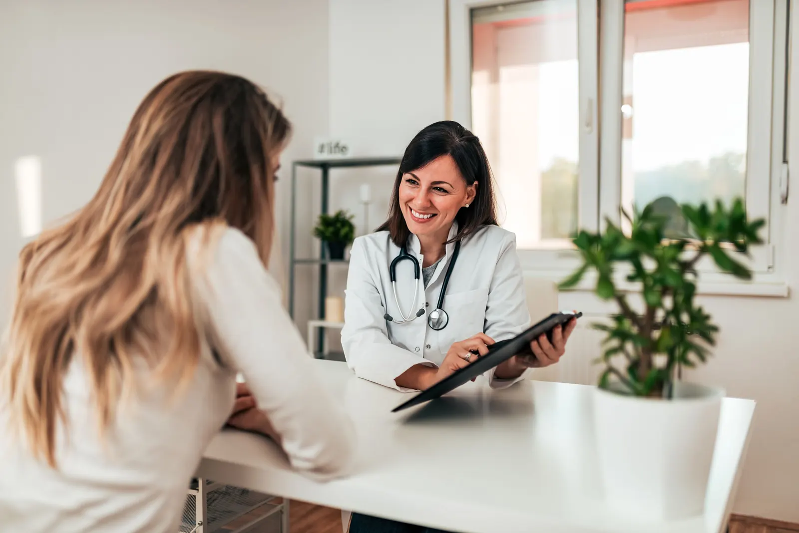 Doctor explaining results to a patient