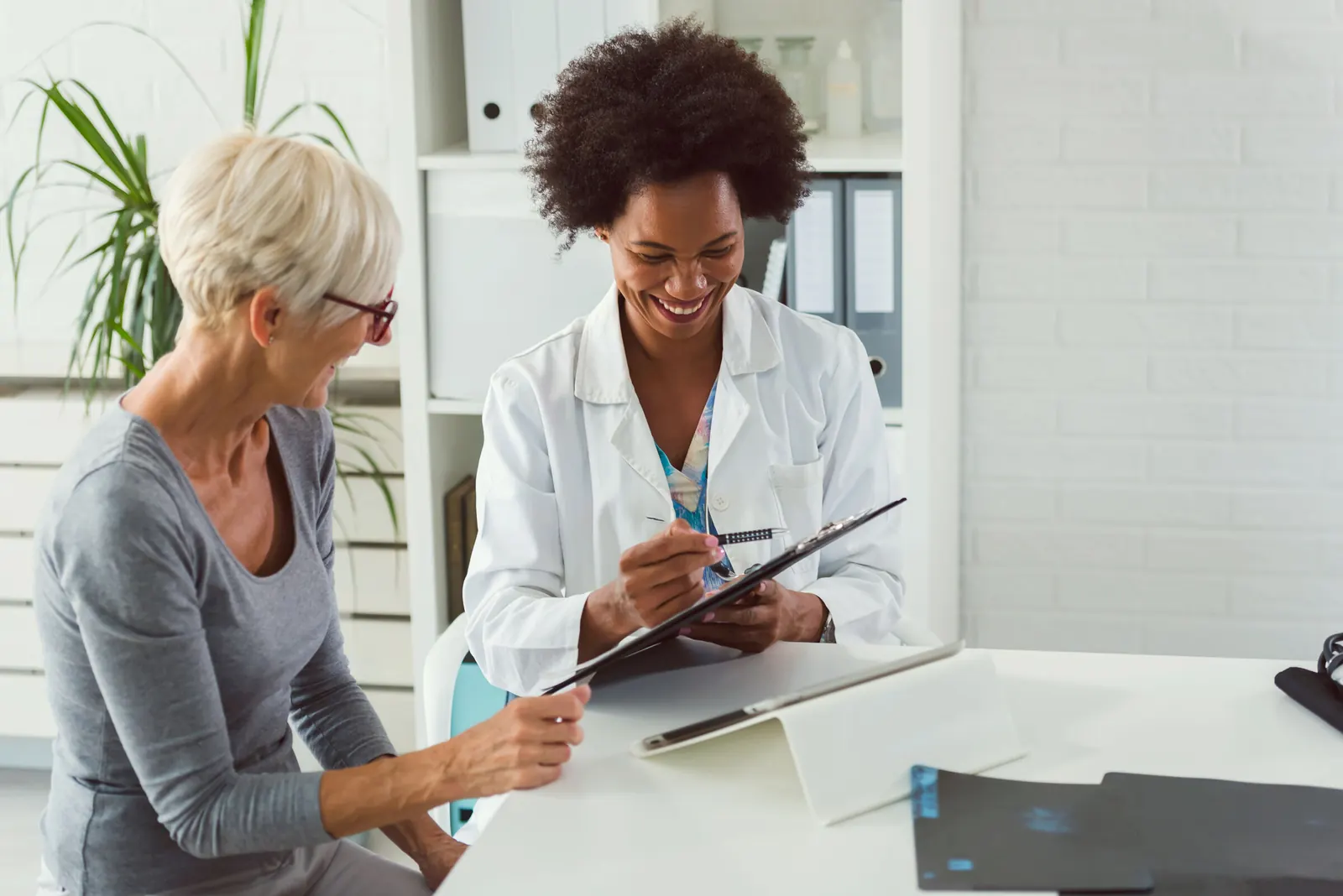Doctor with an older patient