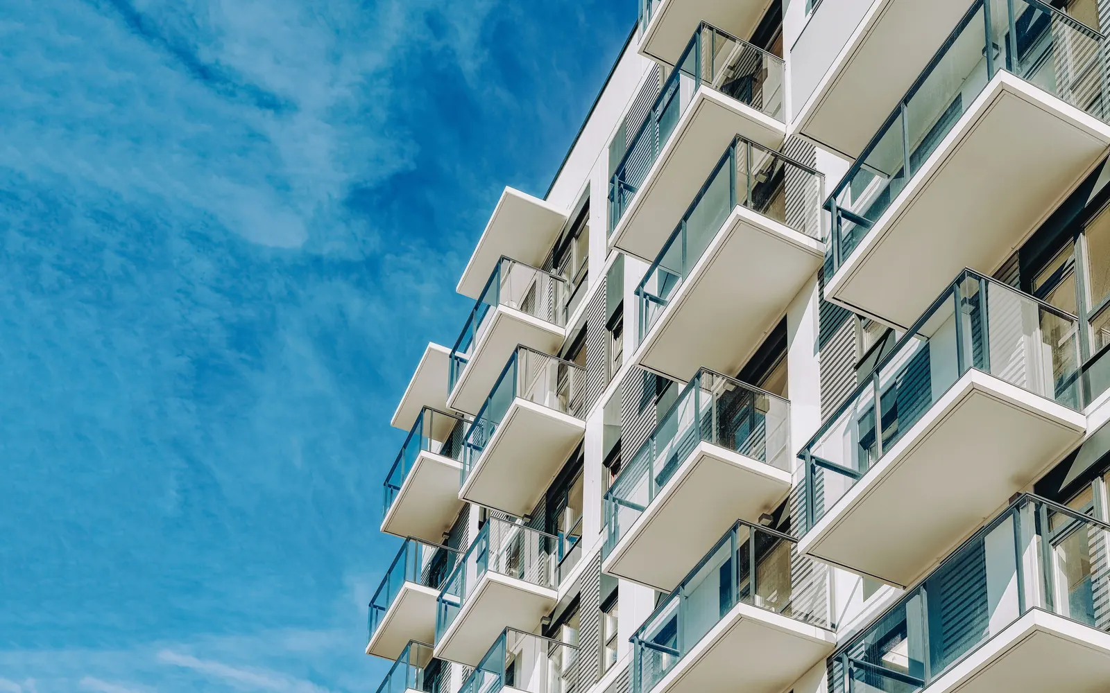 Modern apartment building