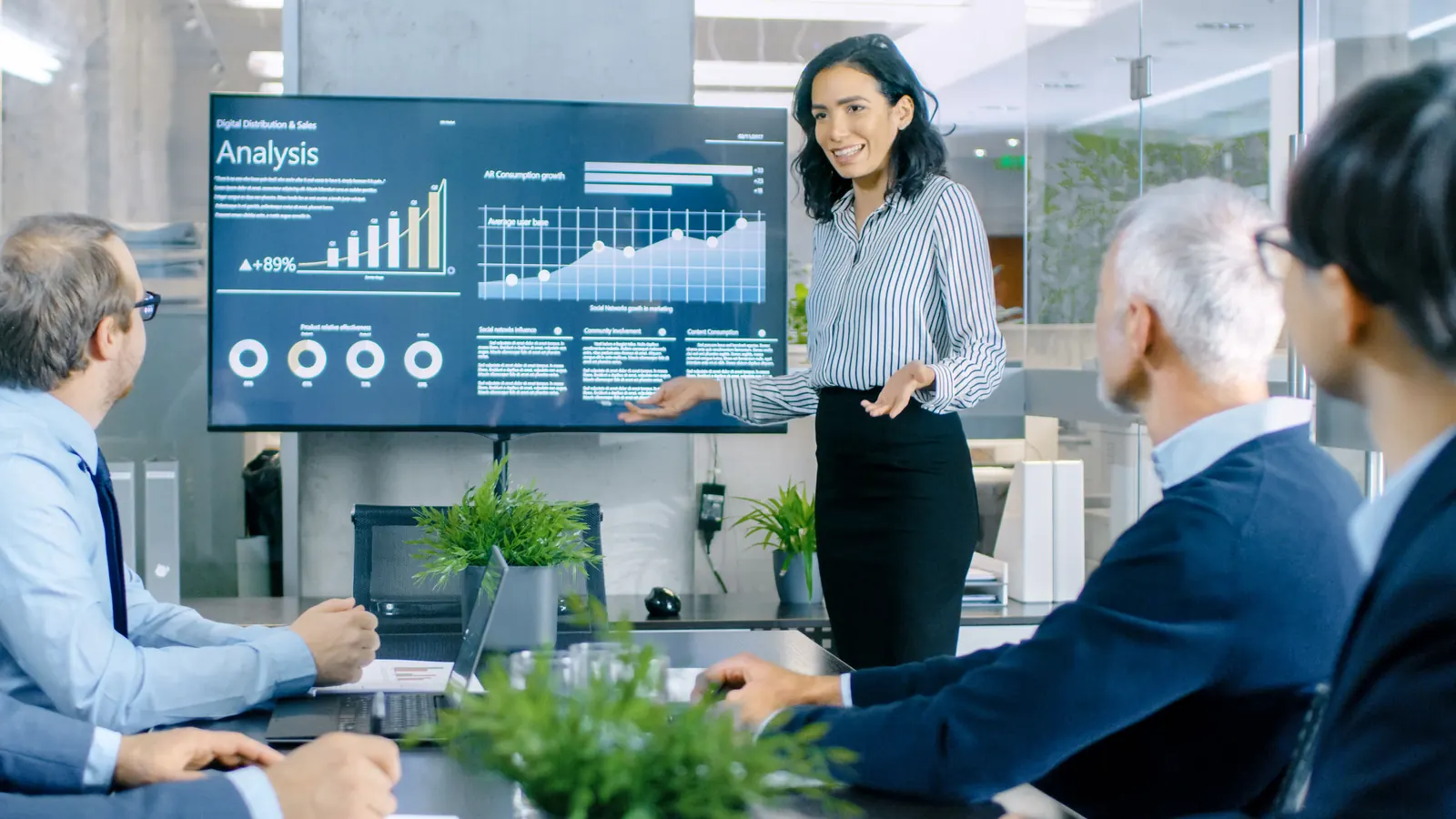 Presenting plans to a team
